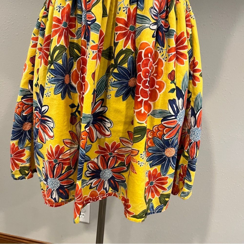 Xhilaration Floral Yellow mini Sundress with straps size small - Picture 4 of 13